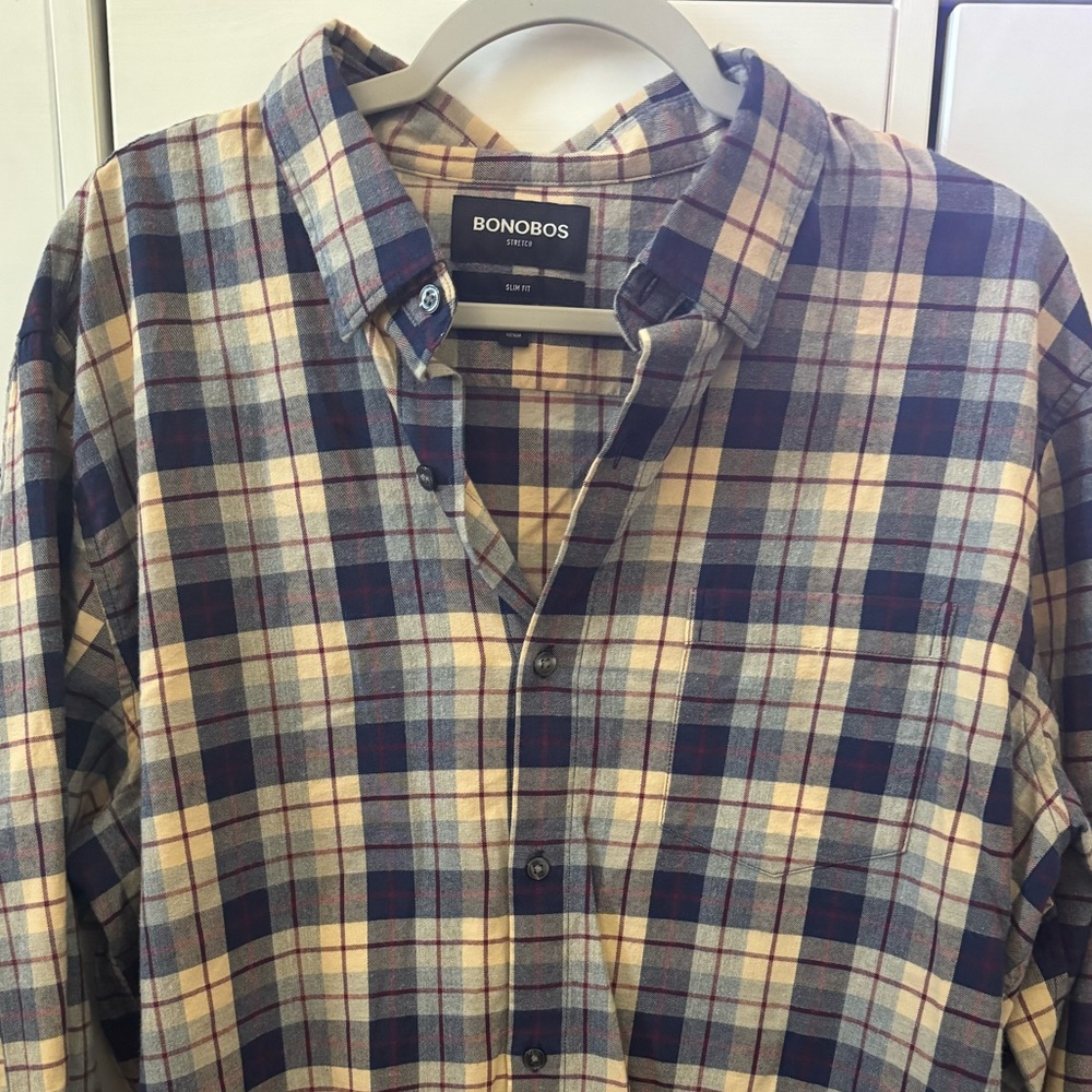 Bonobos plaid button down